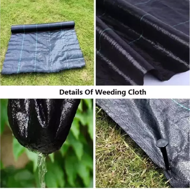 Weeds Barrier Landscape Fabric Weeds Fabric for Gardening Outdoor Yard