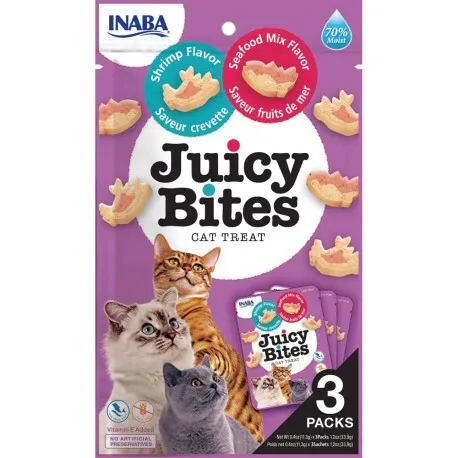 Churu Juicy Bites Gamba Y Marisco Para Gatos