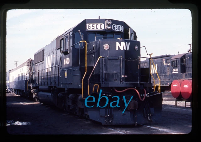 Orig Slide Norfolk And Western N&W NW #6500 SD50S 1981 Rare only 6 blt