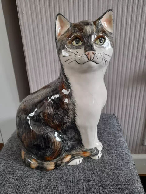 Babbacombe Large Pottery Cat.Stamp On Base