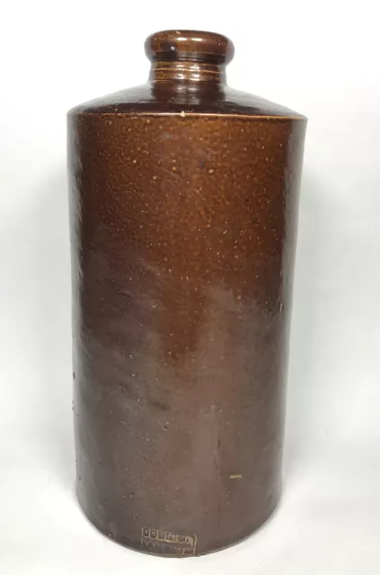 Large Antique Doulton Lambeth Large Ink Bottle Glazed Decorative Collectable