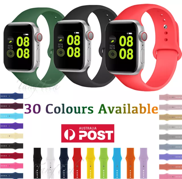 For Apple Watch iWatch Series Ultra 9-1 Silicone Replacement Strap Band 38-49MM