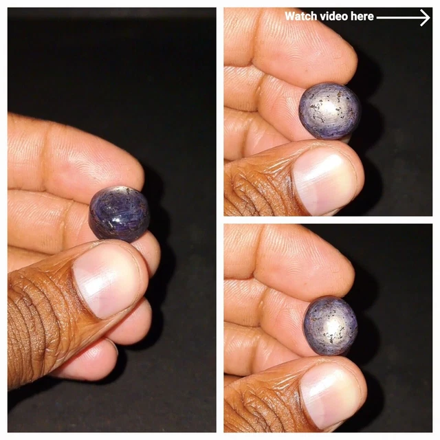 Lot De 5 Pierres Précieuses Cabochon Ovale Diopside étoile Naturelle - 84 Carats - IshtarGems
