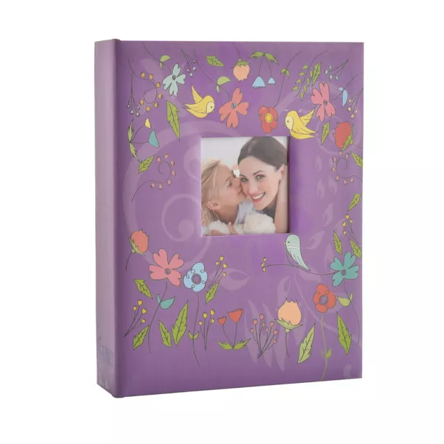 Photo Album for 4"X6" Photo with Window Fashion Design 200 Holds