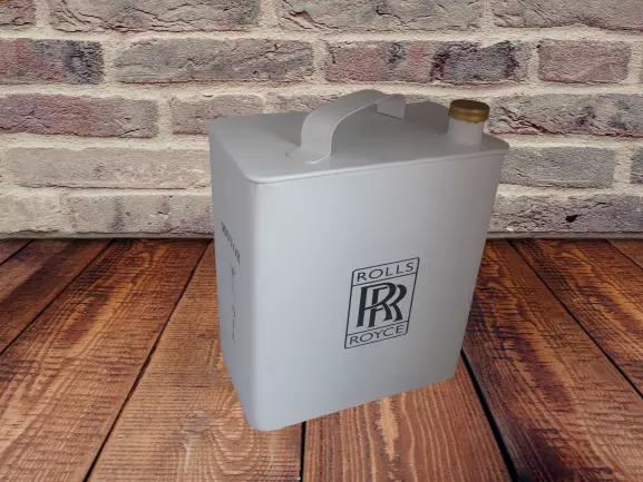 Rolls Royce Oil Can with Brass Filler Cap Measures 28cm high