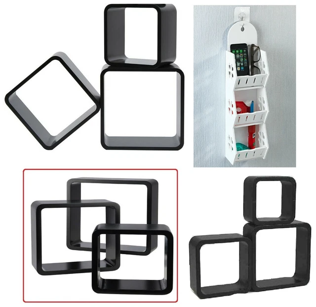 KUBUTKU Wandregal 4er Set 30x33x18 Quadratisch Hän Produktbild-Vorschau 11