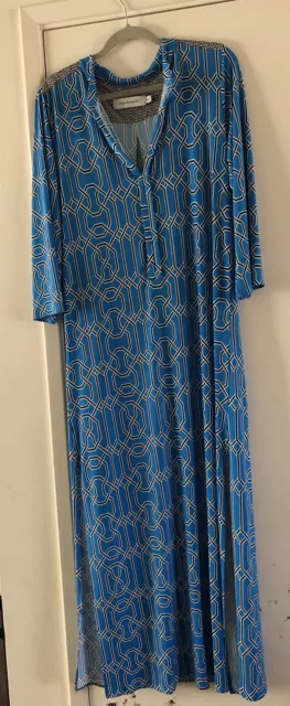 Tbags Los Angeles blue Maxi Dress Size M Excellent Condition