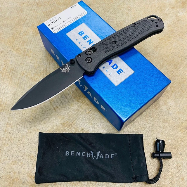 Benchmade 535BK-2 Bugout AXIS Folding Knife 3.24" S30V Diamond-like Carbon BNIB