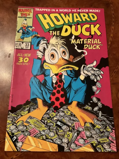 Marvel Howard The Duck #33 copper age comic book 1986 FINAL issue