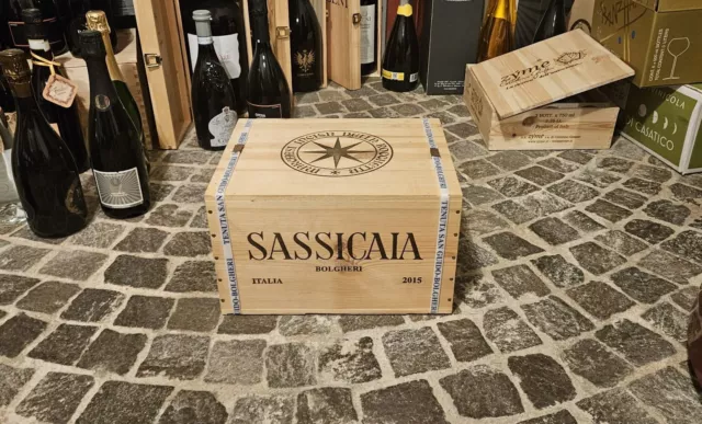 Sassicaia 2015 vino rosso 6 bottiglie