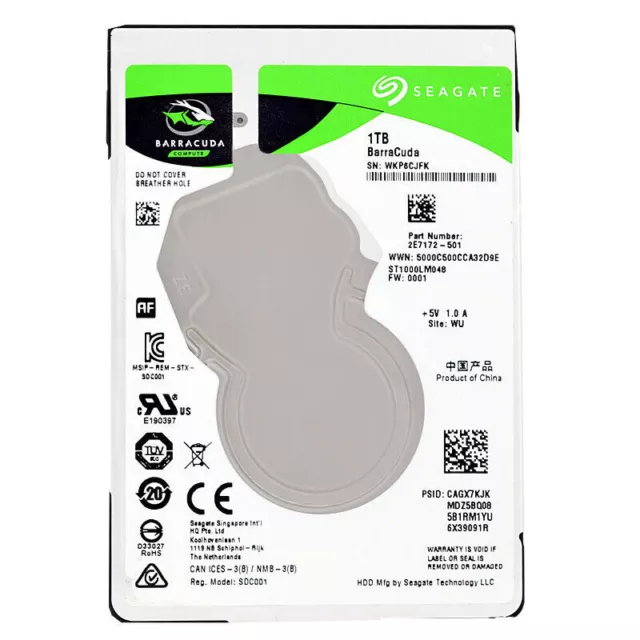 Seagate ST1000LM048 1TB 128MB SATA III 5400RPM 2,5" Zoll