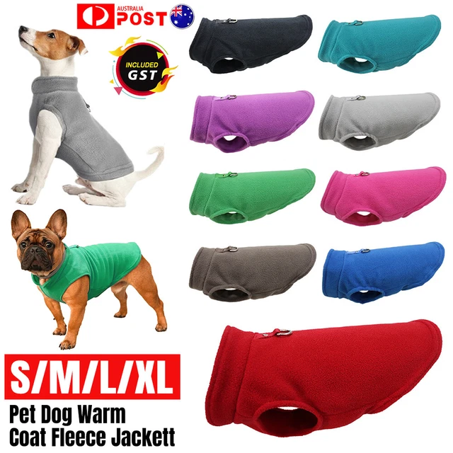 Pet Dog Warm Coat Fleece Jacket Jumper Sweater Winter Clothes Puppy Vest Outfits