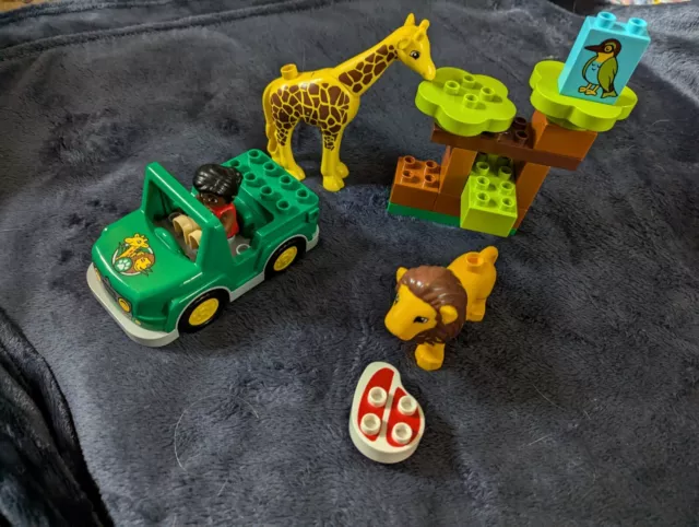 LEGO DUPLO AROUND The World 10802 Savanna Set Giraffe Lion Jeep Free Postage 18.00 PicClick UK