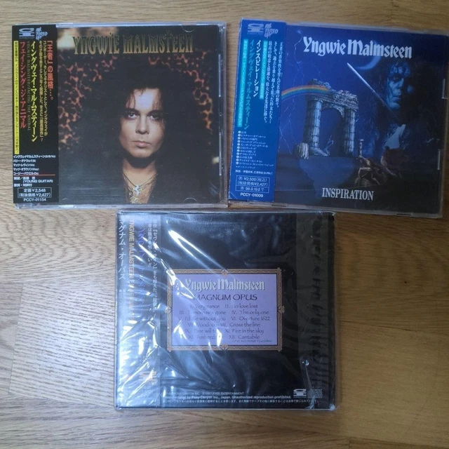 YNGWIE MALMSTEEN CD 3 títulos Set Obi Japan Edition EUR 77,66