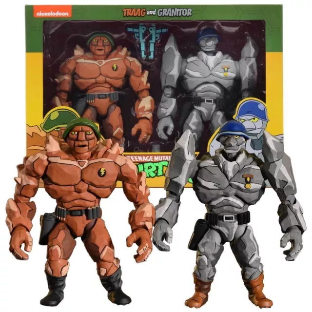 NECA Teenage Mutant Ninja Turtles 7" TRAAG & GRANITOR 2 Pack