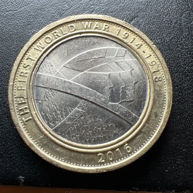 Two Pound Coin £2 Anniversary of First World War Army 2016