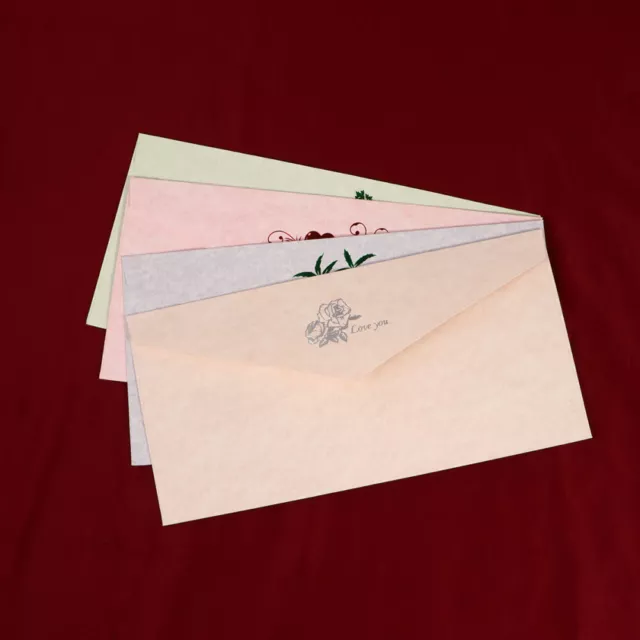 16 Pcs Greeting Envelopes Letter Paper Storage Pouches Postcard