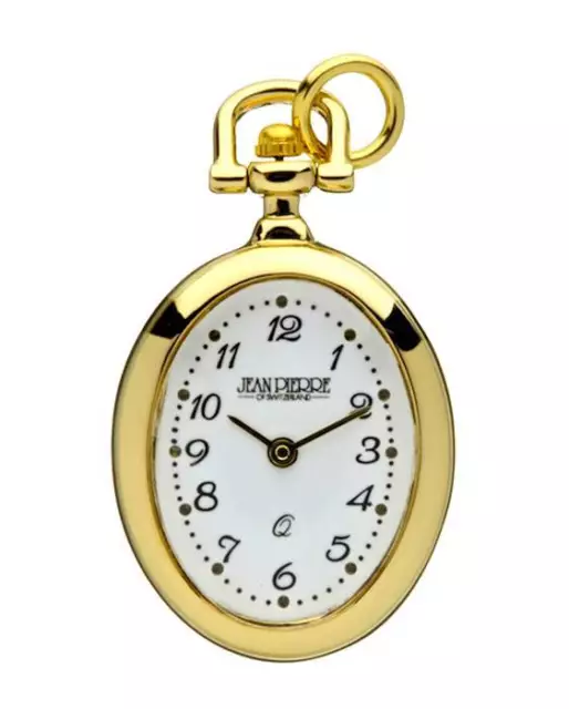 Jean Pierre Quartz Pendant Watch, Gold Plated Case, 26" Chain, L602PQ