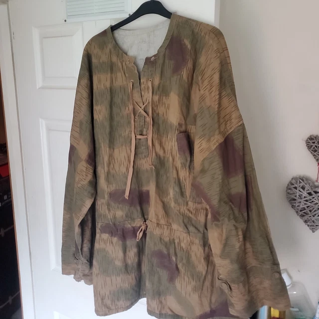 WW2 GERMAN CAMOUFLAGE Sumpftarn smock nice large reproduction Wehrmact ...