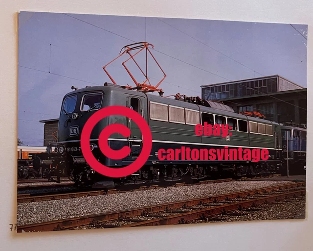 E 151 043 im Aw München-Freimann 1973 Ansichtskarte  I carltonsvintage