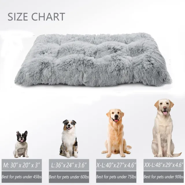 Super Soft Extra Large Plush Dog Bed Memory Foam Pet Cushion Mat for Large Dog