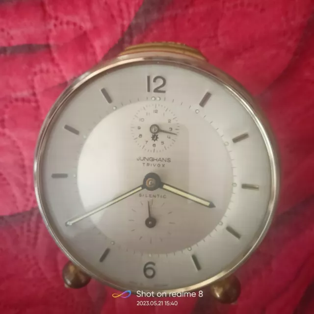 sveglia vintage Junghans Trivox Silentic   .Anni 60.
