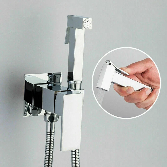 Youngran Palmare Bidet A Spruzzo In Ottone Massello | Doccia Igienica A Parete Con Tubo Flessibile, Alta Pressione