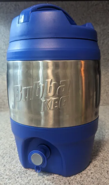 Bubba Keg 128oz 3.8L Stainless Steel Blue Large Thermos with Spout Insulated