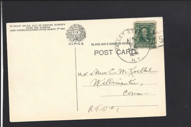 Valley Stream, New York 1908 Picture Postcard, Doane Cl  Nassau Co. 1870/Op.