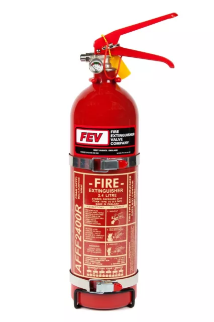 FEV 2.4L Mousse FE240HH Fia à Main Course Voiture Extincteur – Brillant Rouge