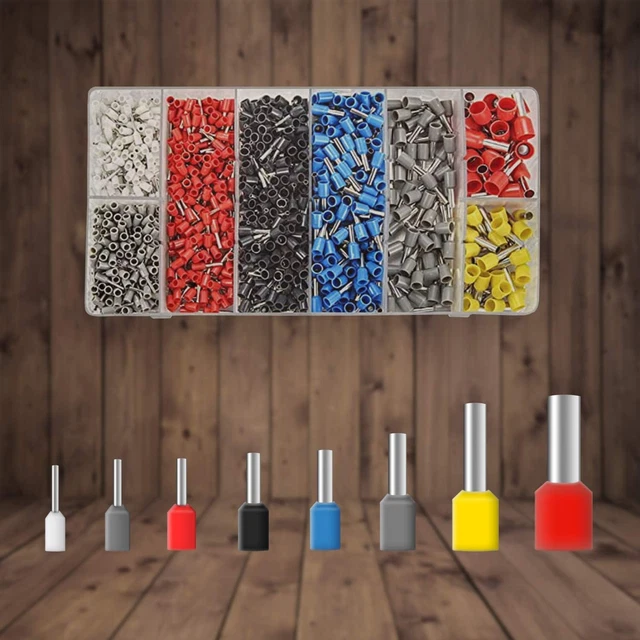 Set Capicorda Elettrici 1200 Pezzi - Terminali A Crimpare Per Fai Da Te E Riparazioni Elettroniche - Foto 6