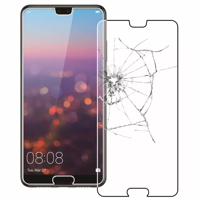 Huawei P20 Film Protection Ecran Vitre en Verre Trempé Anti Cassé