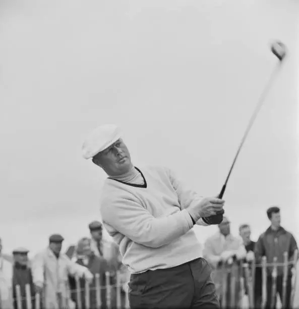 American golfer Jack Nicklaus during 1965 Open Championship 1960s OLD PHOTO