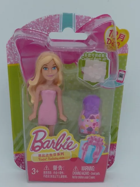 Mattel - Mini Poupée Barbie blister 10 cm rose