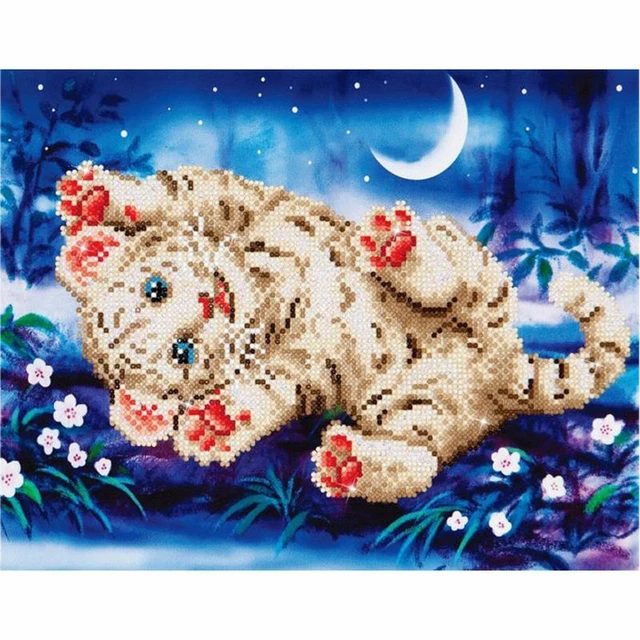 Diamond Dotz Baby Tiger Diamond Painting Kreativset Malen Diamanten ab 8 Jahre