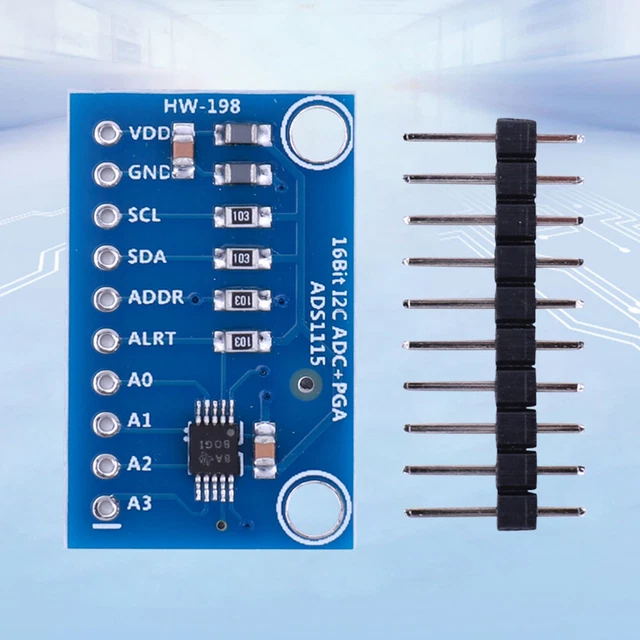 ADS1115 ADC MODULE Amplifier Development Board I2C 2.0V To 5.5V for ...