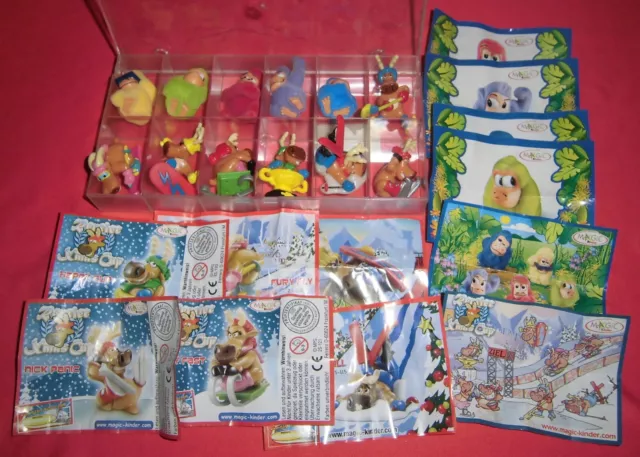 Kinder Surprise Lot de 12  Figurines Show On Ice + Gorilles + BPZ 2006 2S  JRF