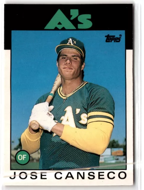 1986 Topps Traded Jose Canseco #20T Oakland Athletics Baseball Card