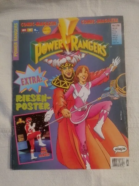 Power Rangers Comic Magazin 1996 Nr. 1/96 Extra: Riesen-Poster