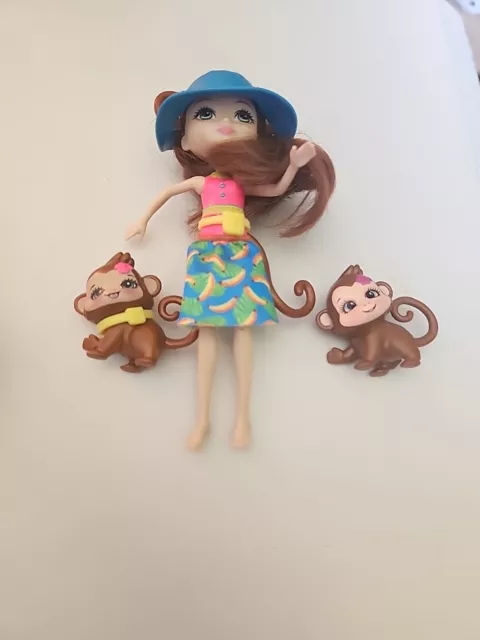 Enchantimals Figure Doll - MERIT MONKEY - Mattel