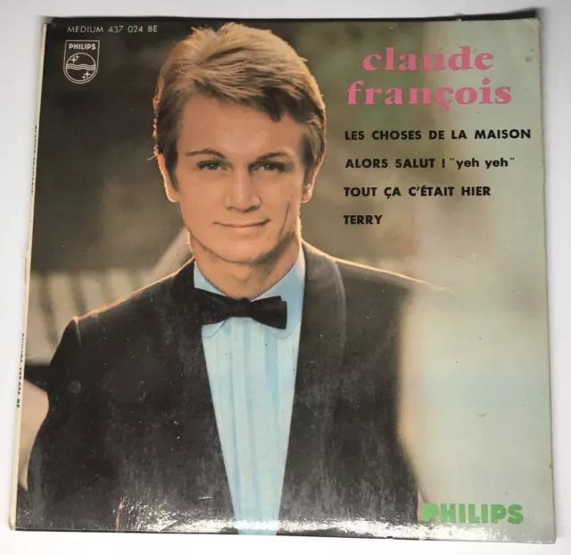 Ref1281 Vinyle 45 Tours Claude François Les Choses De La Maison