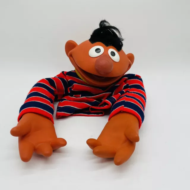 Vintage 1970s Ernie Sesame Street Muppets Hand Puppet Collectible Toy