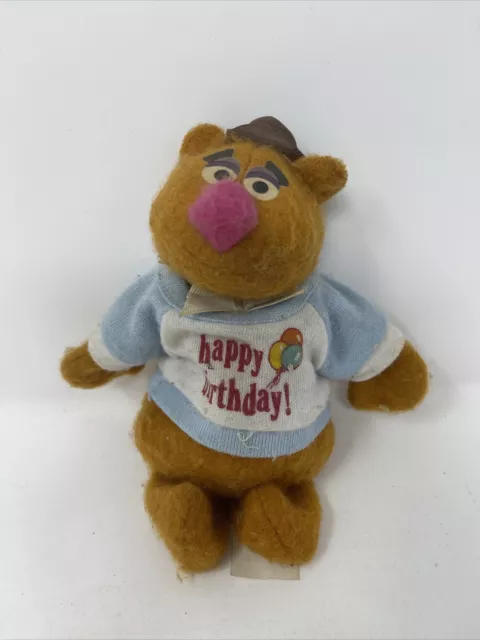 Vtg. Fisher Price Fozzie Bear 865 Jim Henson Muppet Doll Plush