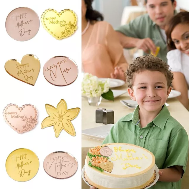 Liebe Runde Happy Mothers Day Cupcake Discs Muttertag Kuchen Dekoration