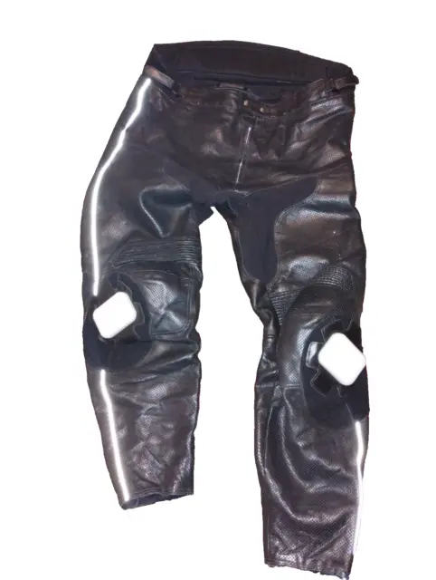 $799 Vanson Thick Heavy Leather Motorcycle Riding Pants Womens
