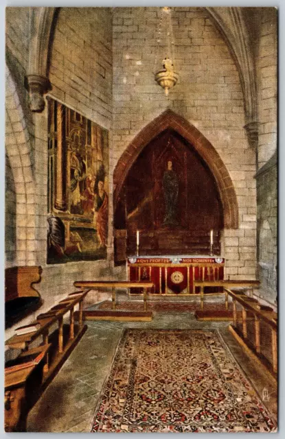 Postcard UK England London Westminster Abbey Chapel of St Faith Tuck Oilette