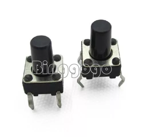 50pcs 6x6x9mm Tactile Push Button Switch Tact Switch 4-pin DIP-4 NEW