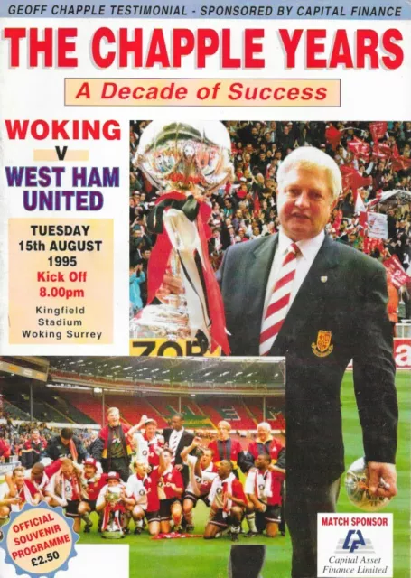 Woking V West Ham United 95/96 -- Geoff Chapel Testimonial.