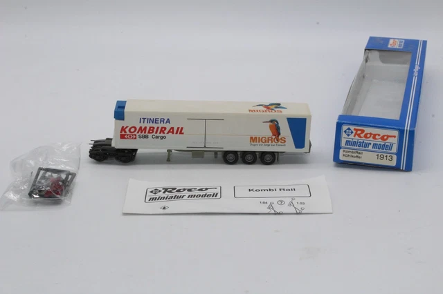 Wagon Roco HO 46569 - Porte-containers Frey Transport AG HUPAC SBB-CFF (état Neuf)