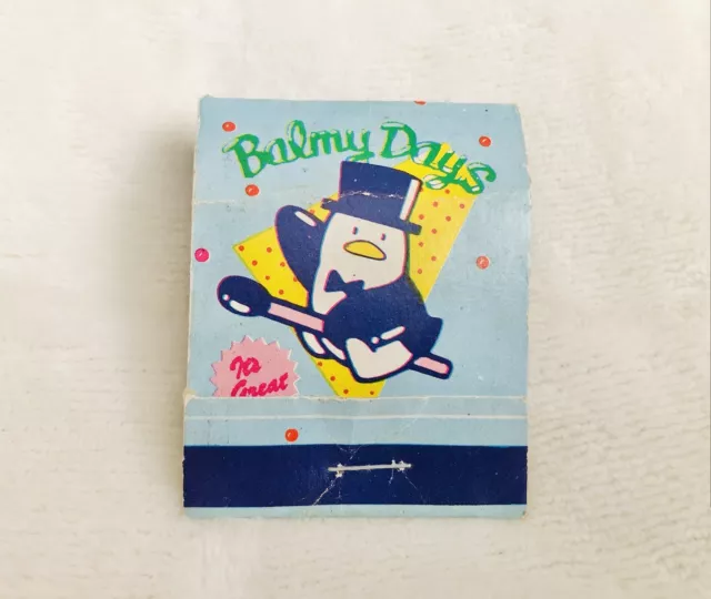 Vintage 1980s Balmy Days Book Of Matches Collectable Novelty Erasers Rubbers